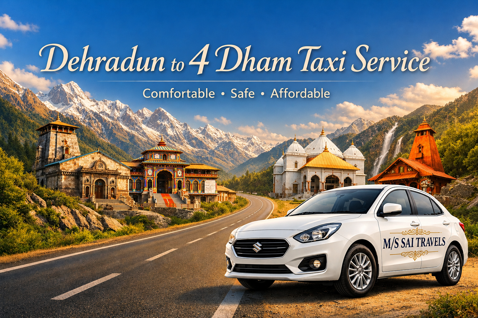 Dehradun to Char Dham Yatra Taxi Service